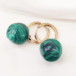 Σκουλαρίκια malachite